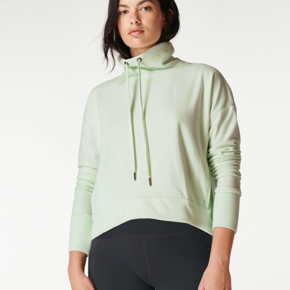 Sweaty Betty Harmonise Luxe‎ Sweatshirt Size Small in Mint Green